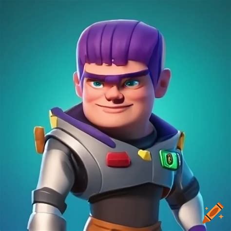 Buzz lightyear clash royale character with knight armor