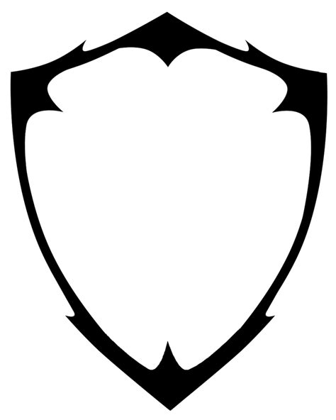 Blank Shield Logo Vector Transparent HQ PNG Download | FreePNGImg