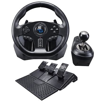 Superdrive Gs850-X Racing Wheel with Manual Shifter Lever 3 Pedals Gear Shifter for Xbox Series ...