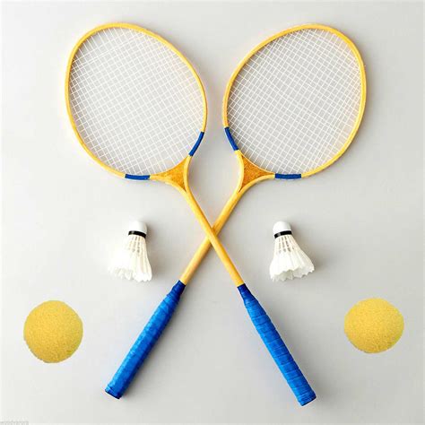 Buy Export Quality Wooden Badminton And Ball Badminton Rackets Pair By ...