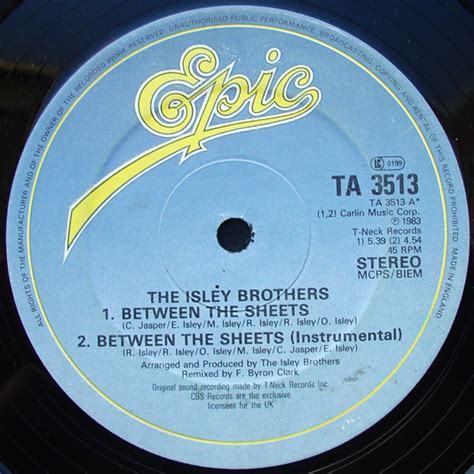 The Isley Brothers - Between The Sheets (1983, Vinyl) | Discogs