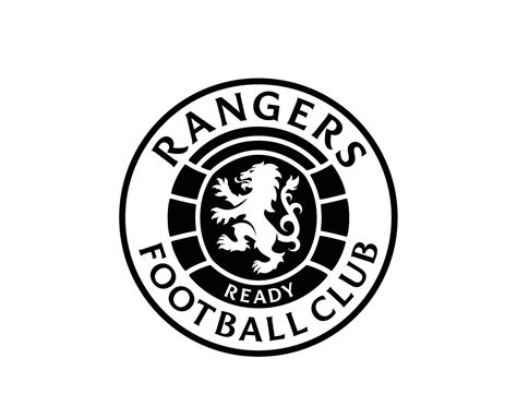 Glasgow Rangers Club Logo Symbol Black Scotland League Football Abstract Design Vector ...