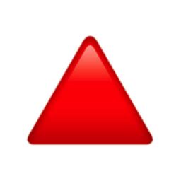 Red Triangle Pointed Up Emoji (U+1F53A)