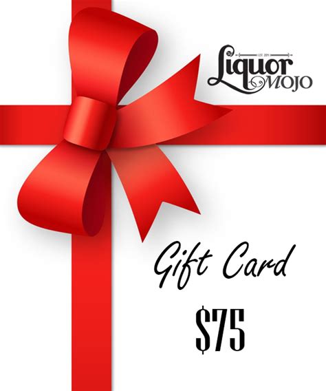 Liquor MOJO Gift Card $75 | Liquor MOJO | Buy Online