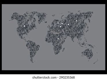 Vector Abstract World Map Triangle Stock Vector (Royalty Free) 290235368 | Shutterstock