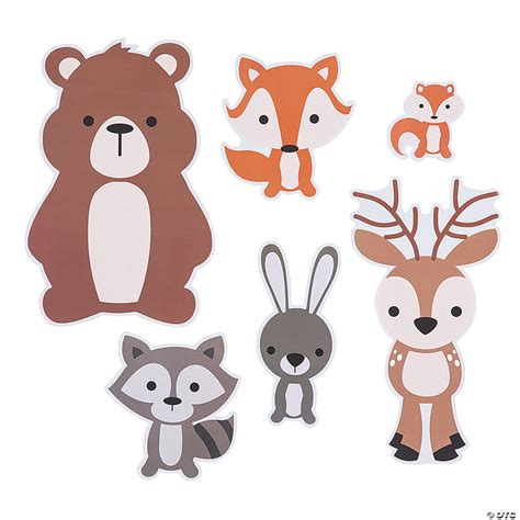 Woodland Party Animal Cutouts | Oriental Trading