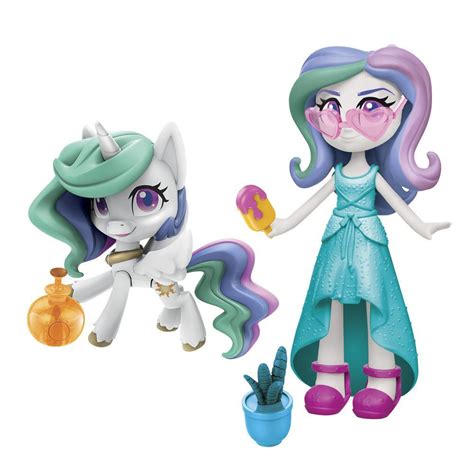 My Little Pony Equestria Girls Princess Celestia Potion Princess -- 3-Inch Mini Doll and Pony ...