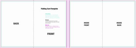 Half Fold Card Template Google Docs