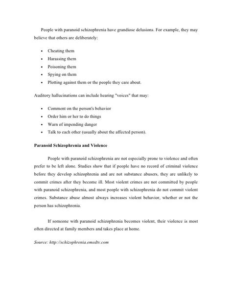 case study article schizophrenia