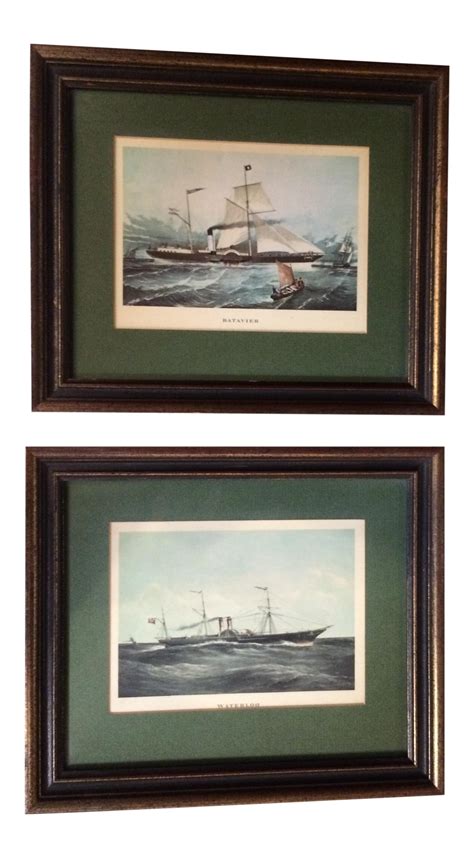 Framed Victorian Steamship Prints - A Pair on Chairish.com | Prints, Original prints, Wall art