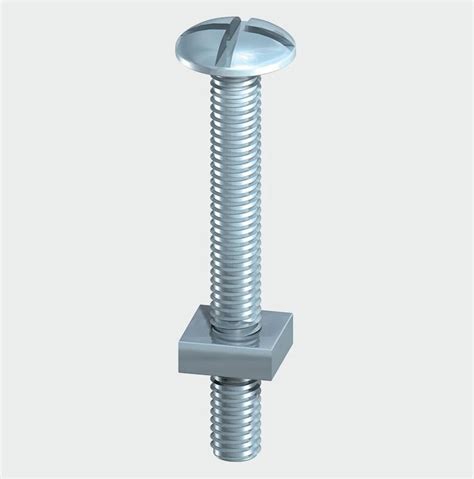 Gutter Bolt & Nut M6 X 50mm Pack of 8 - Goodwins