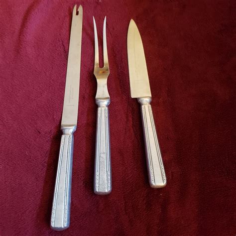 3 Piece Set Carving Set of Stainless Steel Knives and Fork Made by ...