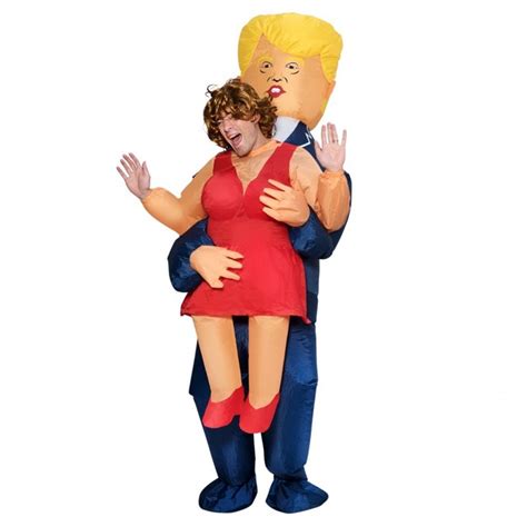 Inflatable Donald Trump Cosplay Clothes Mascot Costume Adults Carry Back Novelty Halloween ...