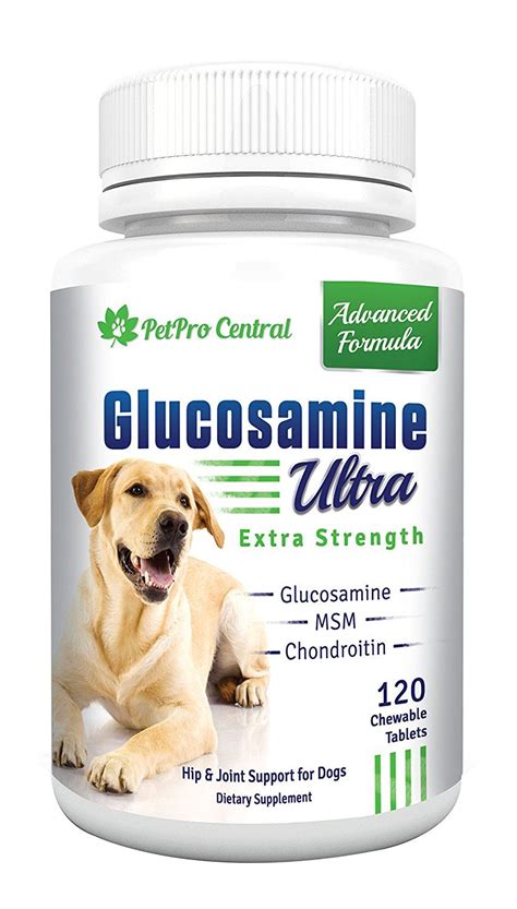 PetPro Central's Ultra, Best Glucosamine Chondroitin for Dogs with MSM ...