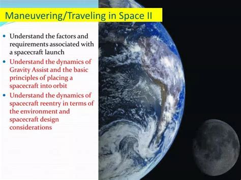 PPT - Maneuvering/Traveling in Space II PowerPoint Presentation, free download - ID:6007776