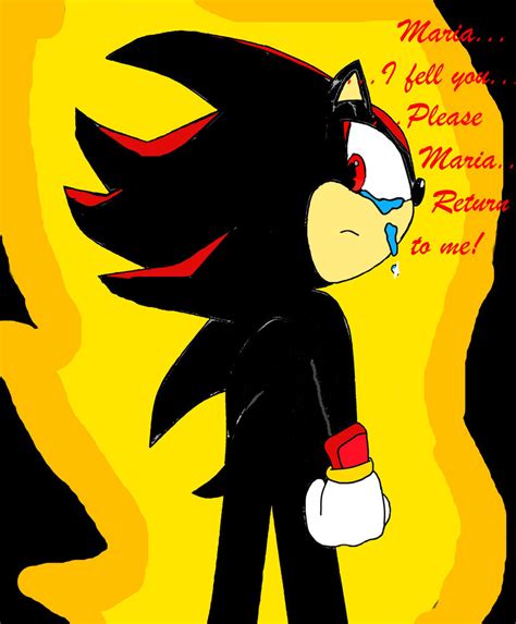 Shadow the hedgehog... sad... by eleonor97 on DeviantArt