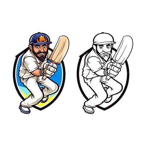 Premium Vector | Batsman batting vector cricket vector cricket player ...