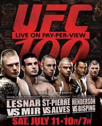 UFC 100 - Lesnar vs. Mir 2 Fight Card Results