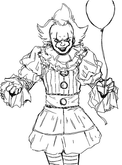 Pennywise The Clown Coloring Pages