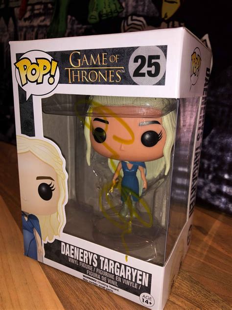 Daenerys Targaryen Game Of Thrones Autographed Funko "POP" Vinyl Figure ...