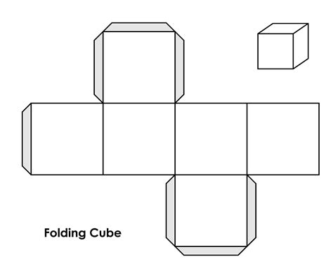 Folded Cube | Templates at allbusinesstemplates.com