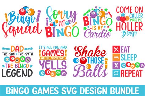 Bingo Svg Bundle Designs Bingo Svg Graphic by rahnumaat690 · Creative ...