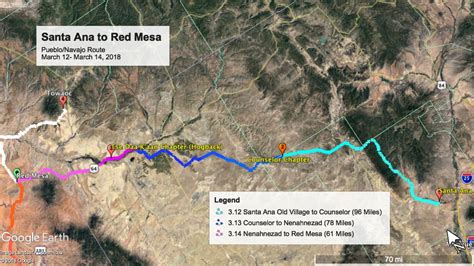 The Long Walk Map Navajo