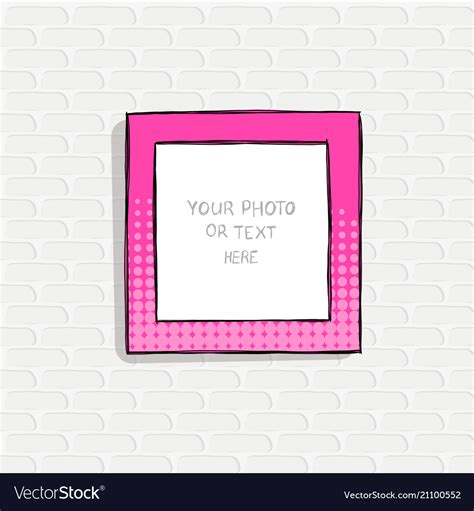 Cartoon template frame Royalty Free Vector Image