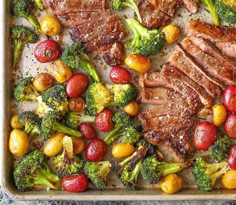 Low carb – Sheet Pan Steak and Veggies | Days To Fitness
