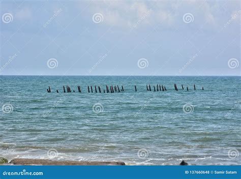 Rock beach stock photo. Image of travel, pondicherry - 137660648