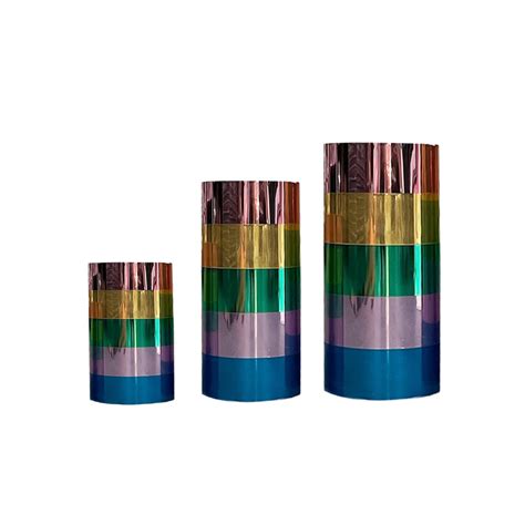 Cylinder Acrylic Pedestal (Colorful) – LUX EVENT RENTALS