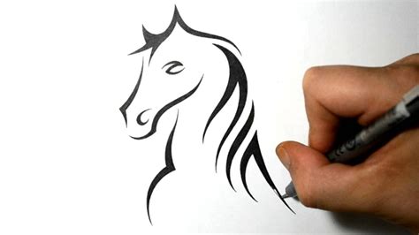 Tribal Horse Drawing