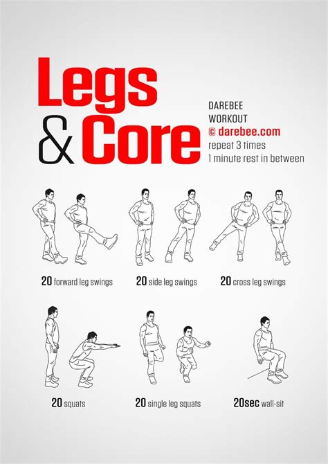 Legs & Core, Level II. Lunch breaks are times to also rejuvenate with a workout. | Leg workouts ...