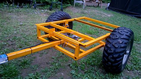 Homemade ATV dump trailer - YouTube