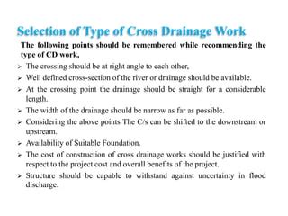 Cross Drainage Work | PPT