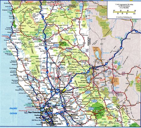 Road Map Of Southern Oregon And Northern California | Free Printable Maps