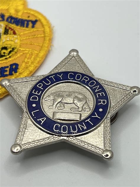 Collectors-Badges Auctions - Los Angeles County Deputy Coroner Badge LA ...