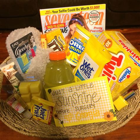 Surgery gift basket | Surgery gift, Get well baskets, Post surgery gift