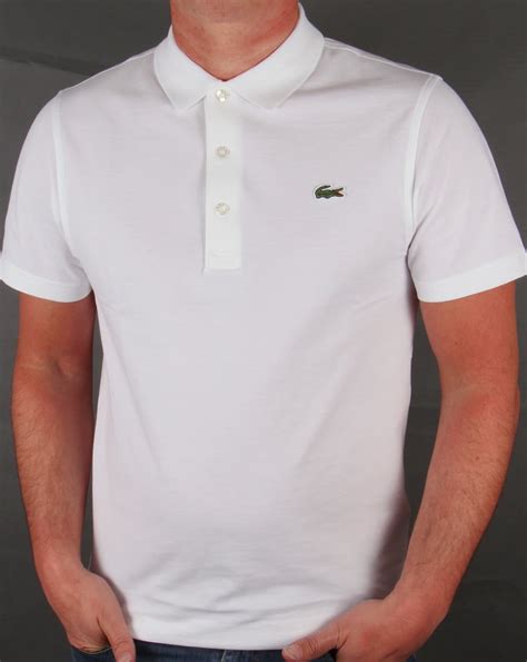 Lacoste Ultra-lightweight Knit Polo Shirt White | 80s casual classics