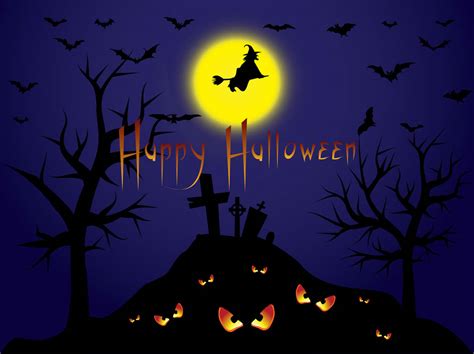 Halloween Witch Background Vector Art & Graphics | freevector.com