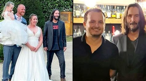 Keanu Reeves speaks out to deny crashing UK couple's wedding