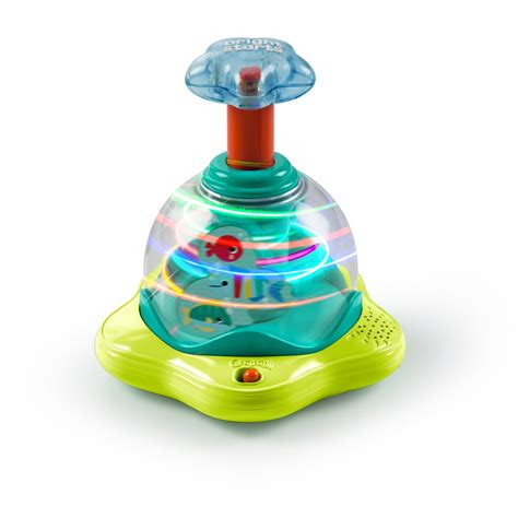 Bright Starts Press & Glow Spinner Baby Toy with Lights and Sounds, Ages 6 months + - Walmart ...