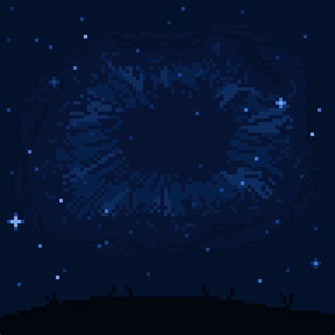 Night sky : r/PixelArt