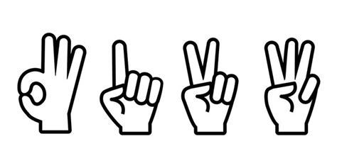 1 Finger Clipart