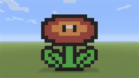 Minecraft Pixel Art - Mario Flower - YouTube