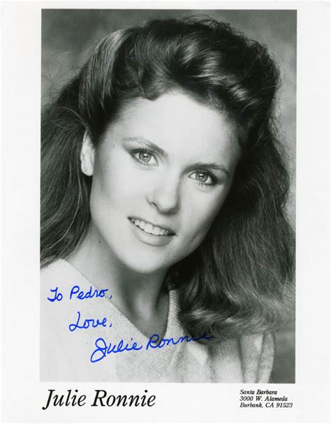 Julie Ronnie - Inscribed Printed Photograph Signed In Ink | HistoryForSale Item 199616