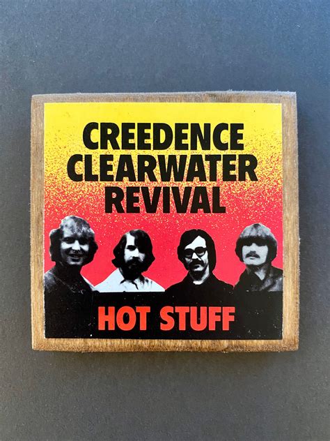 Creedence Clearwater Revival Hot Stuff Album Cover Wooden - Etsy