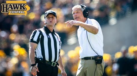 Iowa football coach Kirk Ferentz miffed by officiating, stays positive after 27-14 loss to ...
