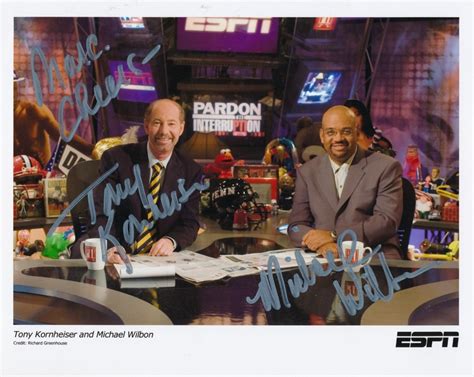 Tony Kornheiser & Michael Wilbon Signed ESPN 8x10 Photo (PA LOA ...