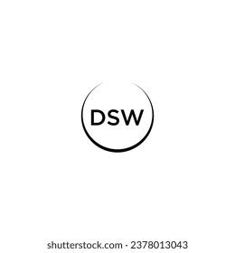 Logo Dsw Initial Dsw Vektor Dengan Stock Vector (Royalty Free ...